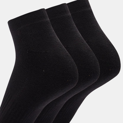 Gloo Solid Ankle Length Sports Socks - Set of 3