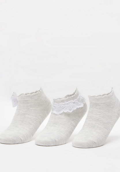 Assorted Ankle Length Socks - Set of 3-Girl%27s Socks & Tights-image-0