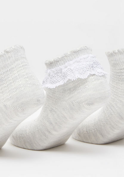 Assorted Ankle Length Socks - Set of 3-Girl%27s Socks & Tights-image-1