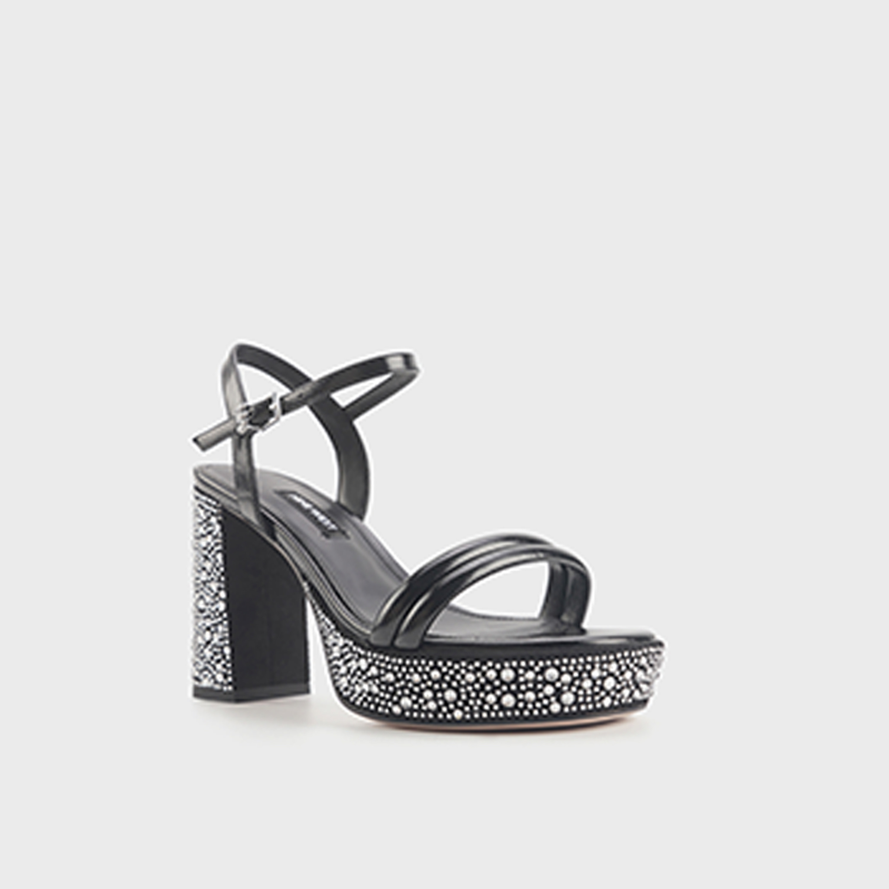 Nine West Women Buckle Strap Block Heels | LAMARCIA-5FX-women-shoes-sandals-heeled-image-1