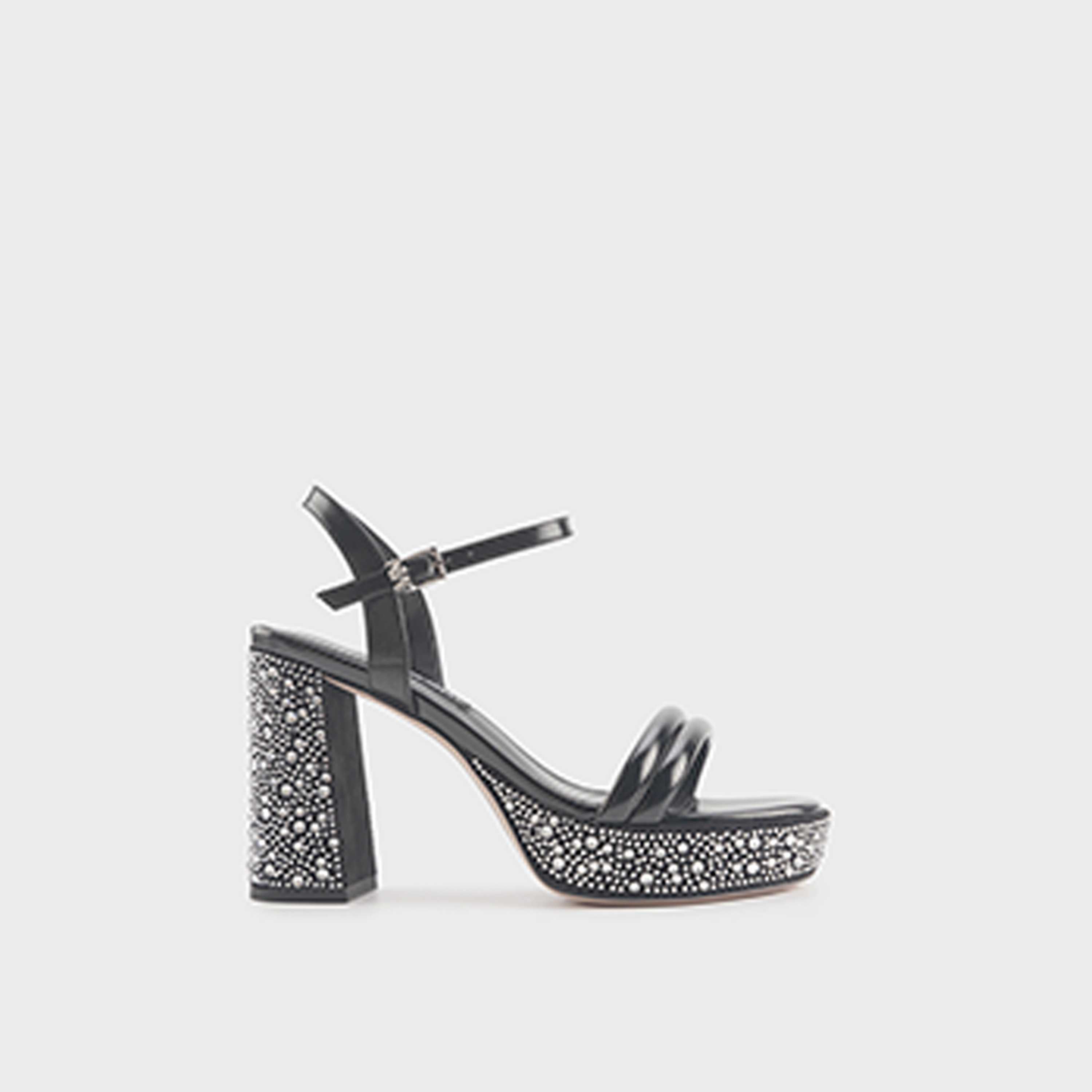 Nine West Women Buckle Strap Block Heels | LAMARCIA-5FX-women-shoes-sandals-heeled-image-2