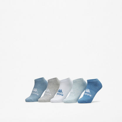 Kappa Logo Print Ankle Length Socks - Set of 5-Women%27s Socks-image-0