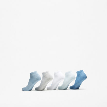 Kappa Logo Print Ankle Length Socks - Set of 5-Women%27s Socks-image-2