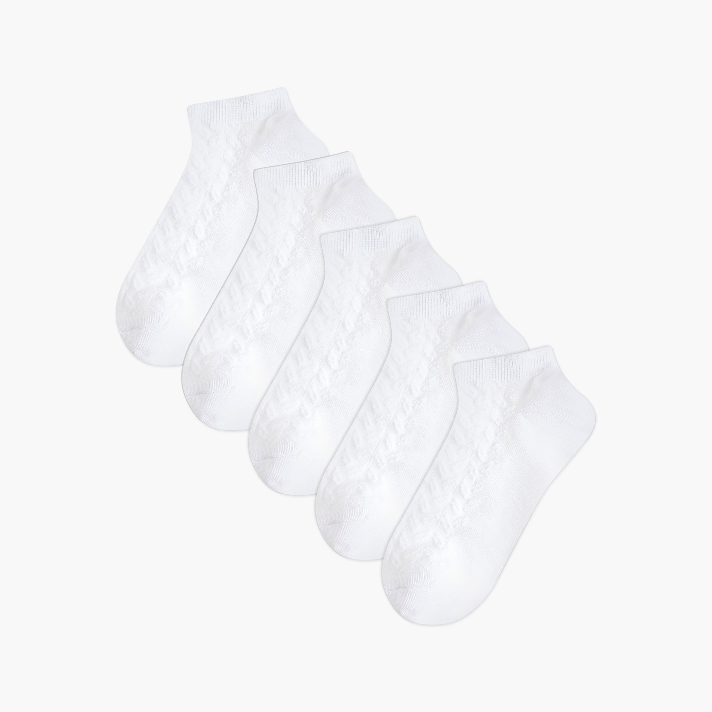 جوارب قطن طول الكاحل من فلورا بيلا - طقم من 5-women-socksandstockings-image-1