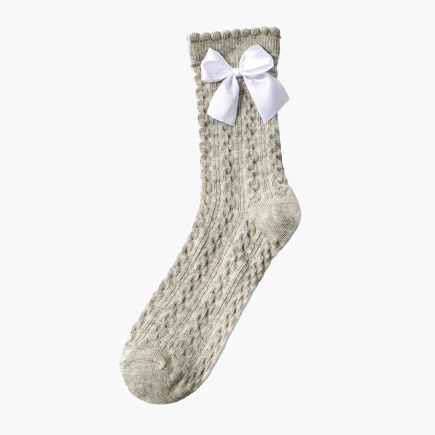 طقم جوارب بدون تيري بطول متوسط للبنات زوجين من ليتل ميسي-girls-accessories-socks-image-2