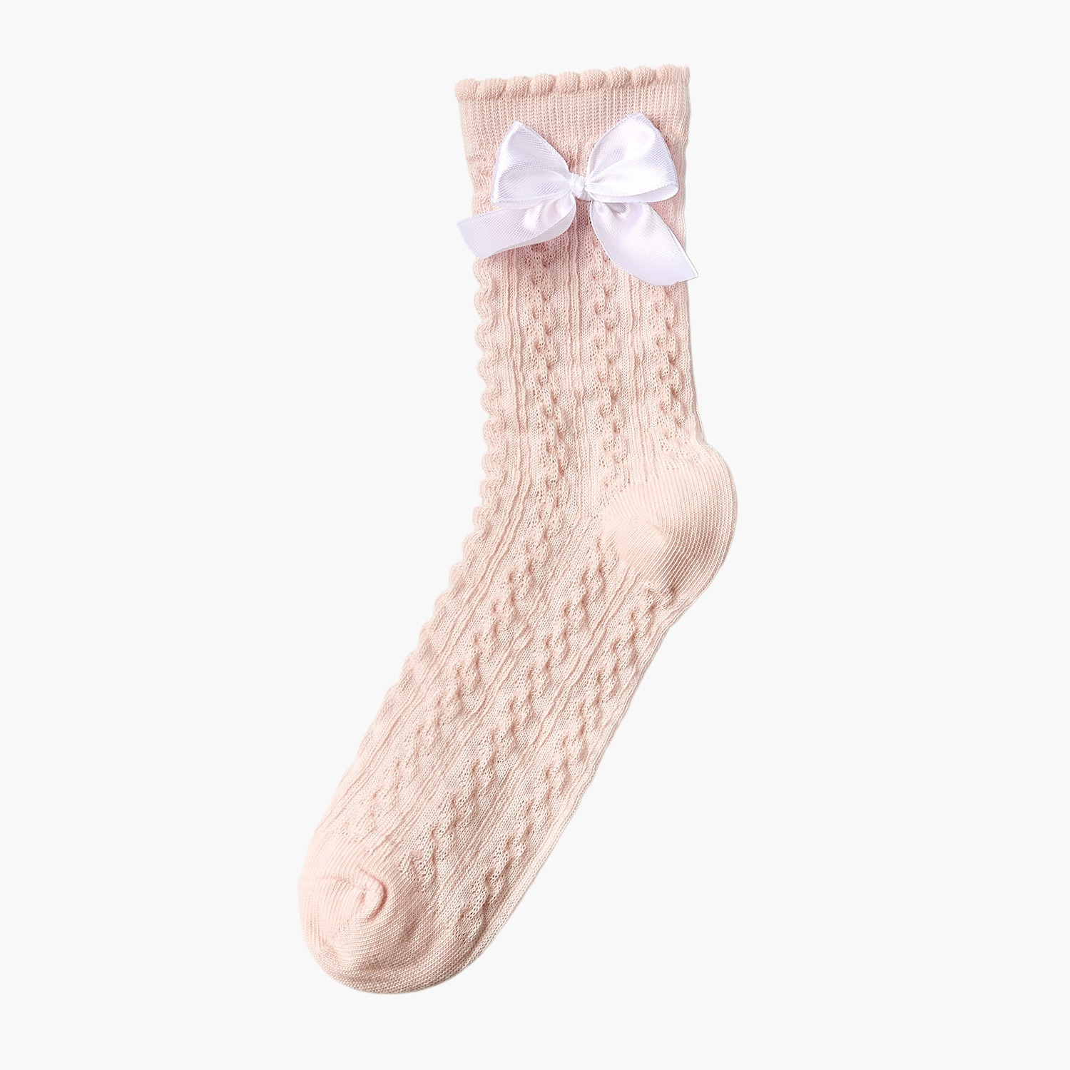 طقم جوارب بدون تيري بطول متوسط للبنات زوجين من ليتل ميسي-girls-accessories-socks-image-3