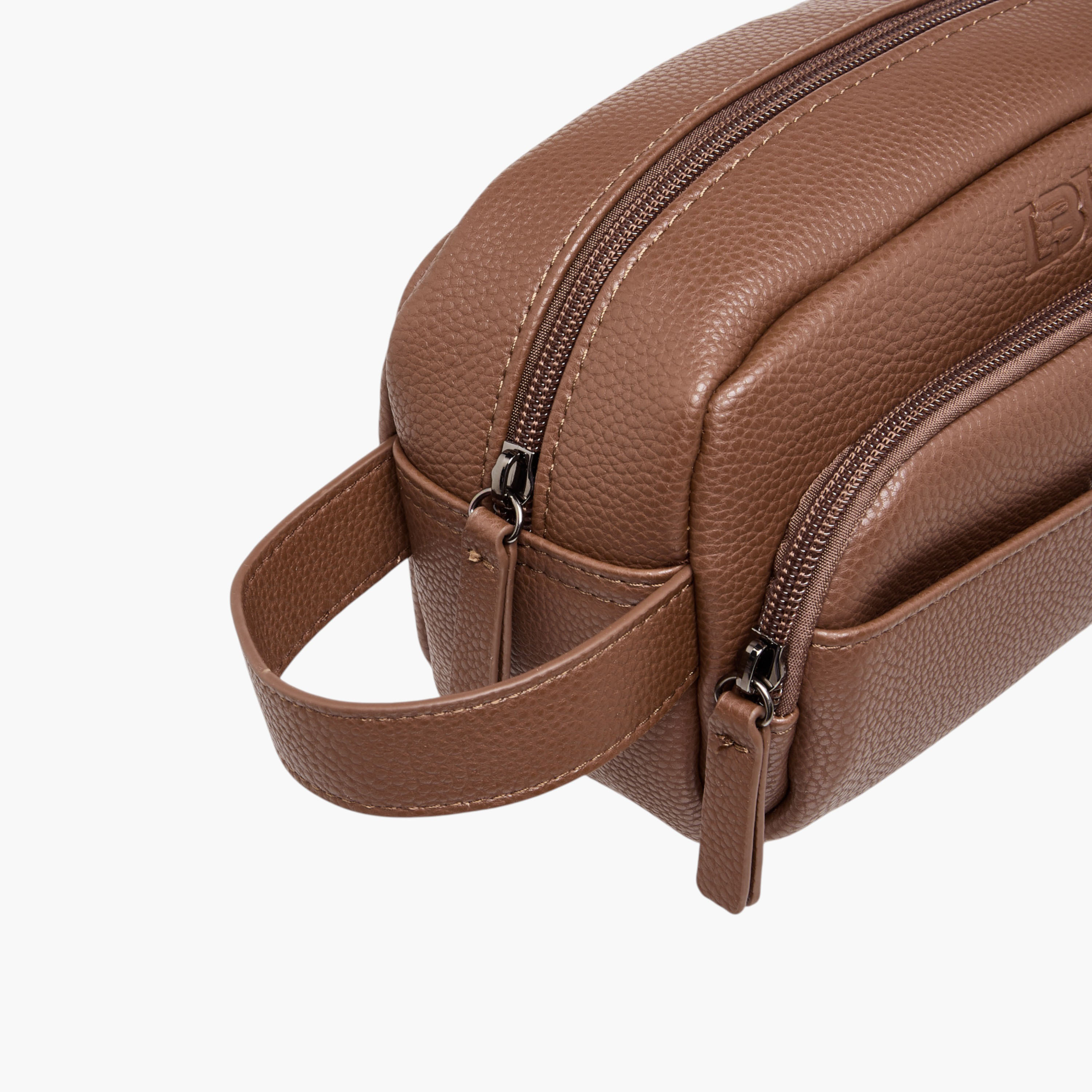 LBL by Shoexpress Solid Pouch with Zip Closure-men-bags-image-3