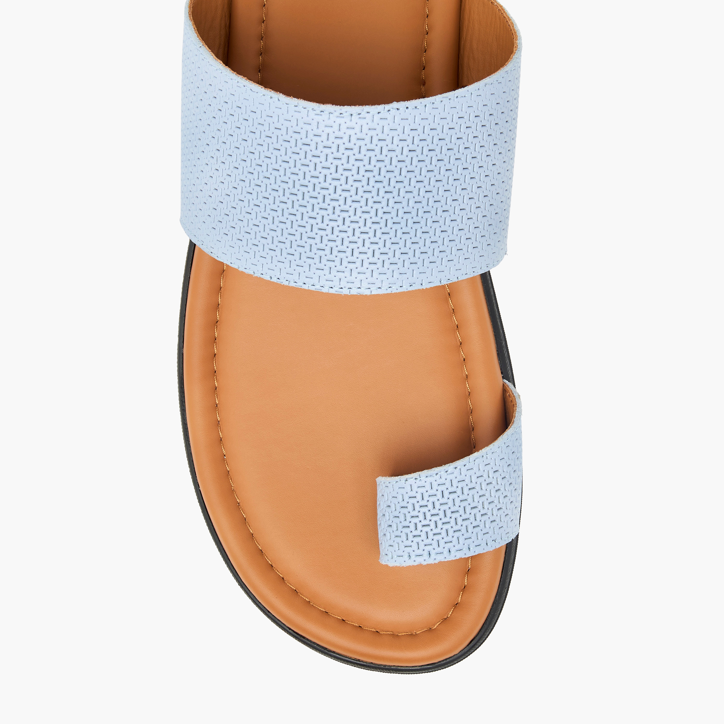 LBL by Shoexpress Textured Slip-On Arabic Sandals-cpmen-footwear-sandals-image-3