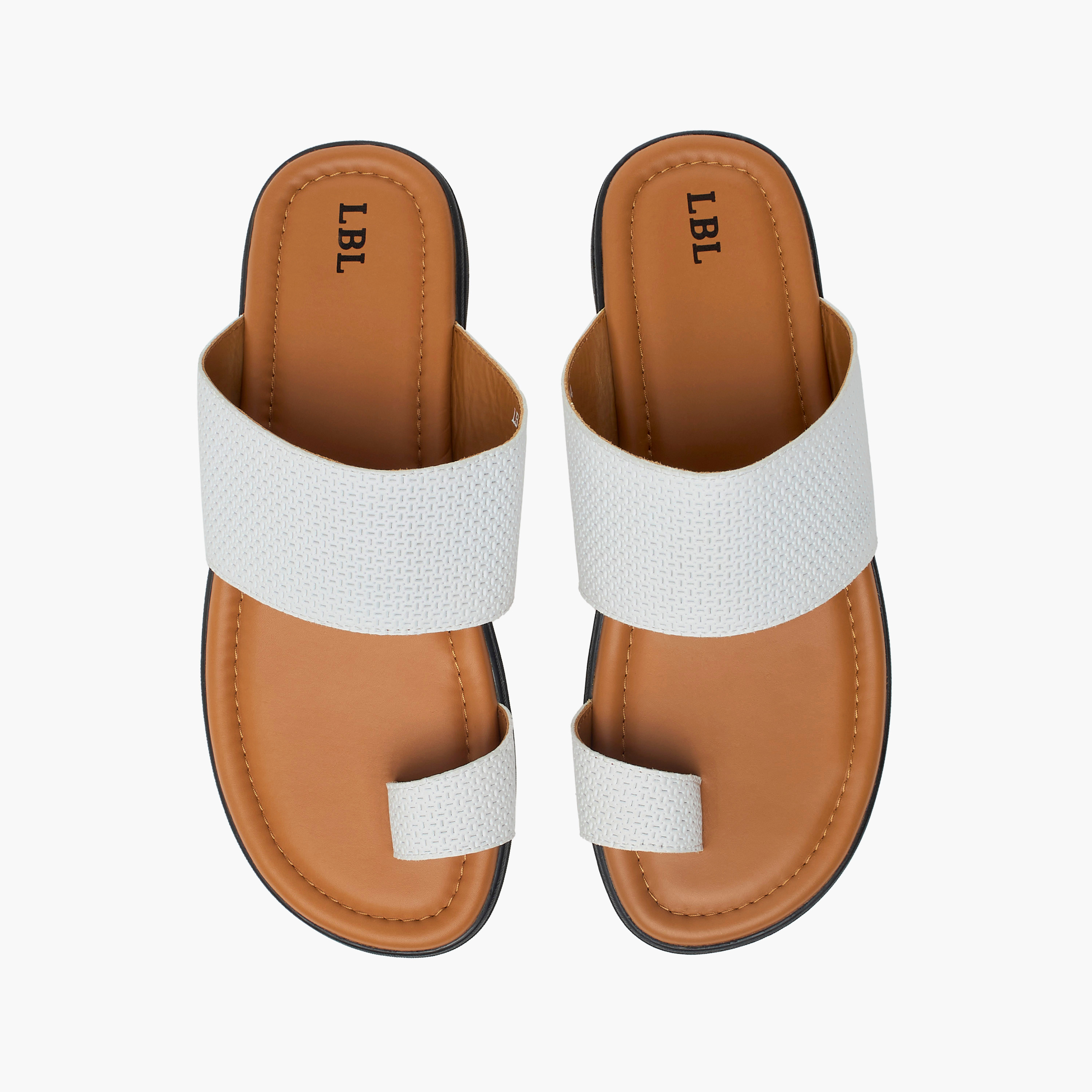 LBL by Shoexpress Textured Slip-On Arabic Sandals-cpmen-footwear-sandals-image-5