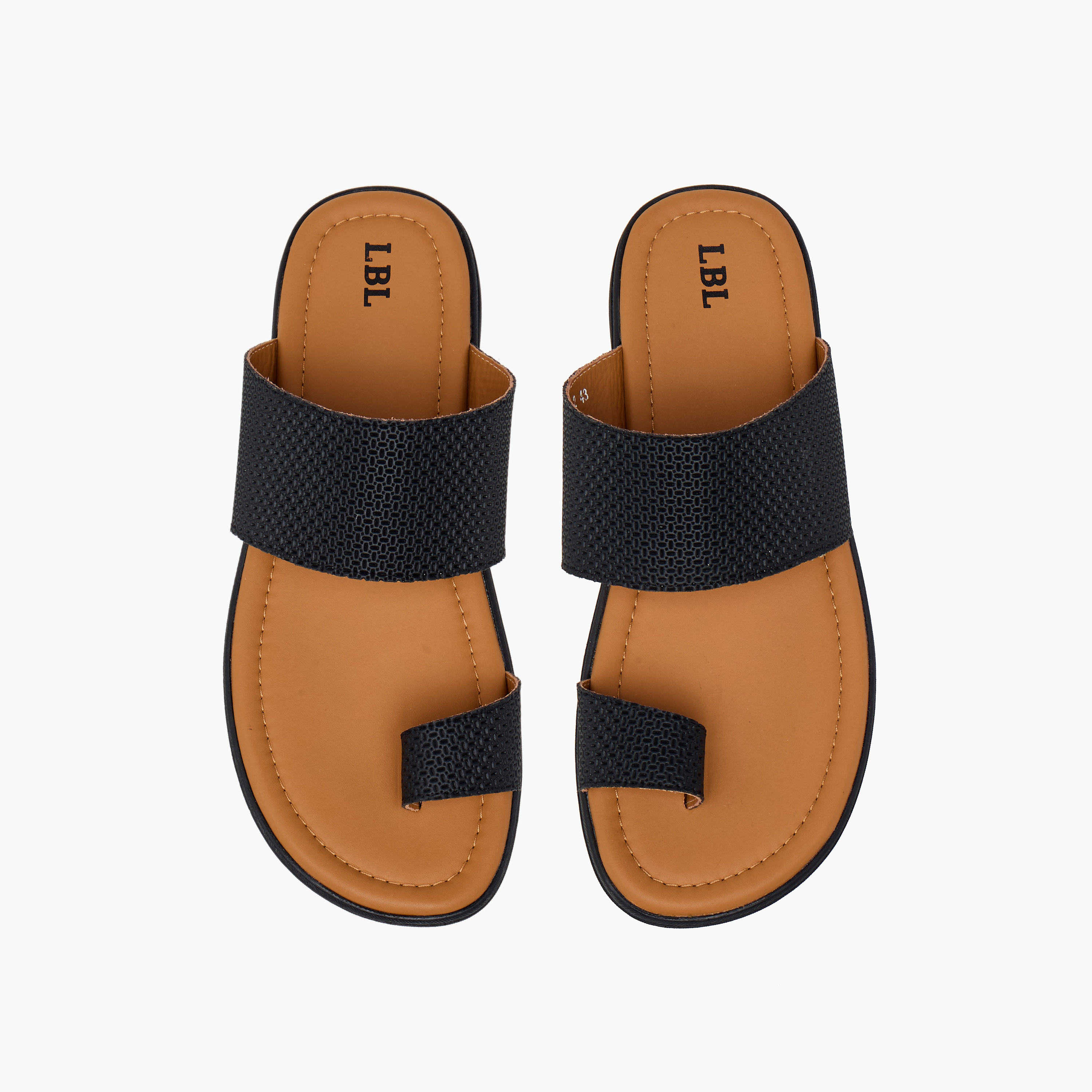 LBL by Shoexpress Textured Slip-On Arabic Sandals-cpmen-footwear-sandals-image-9