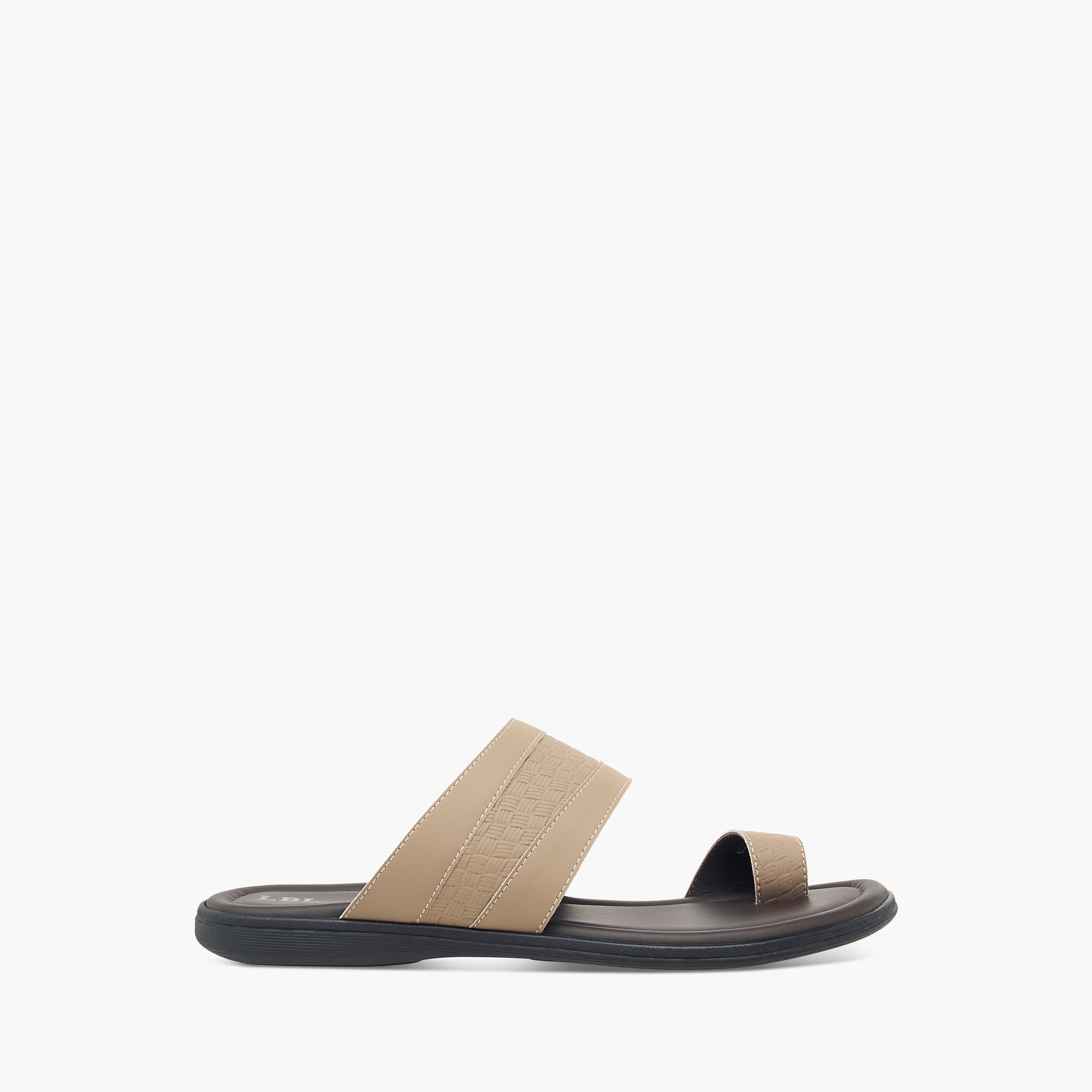 LBL by Shoexpress Textured Slip-On Arabic Sandals-cpmen-footwear-sandals-image-2