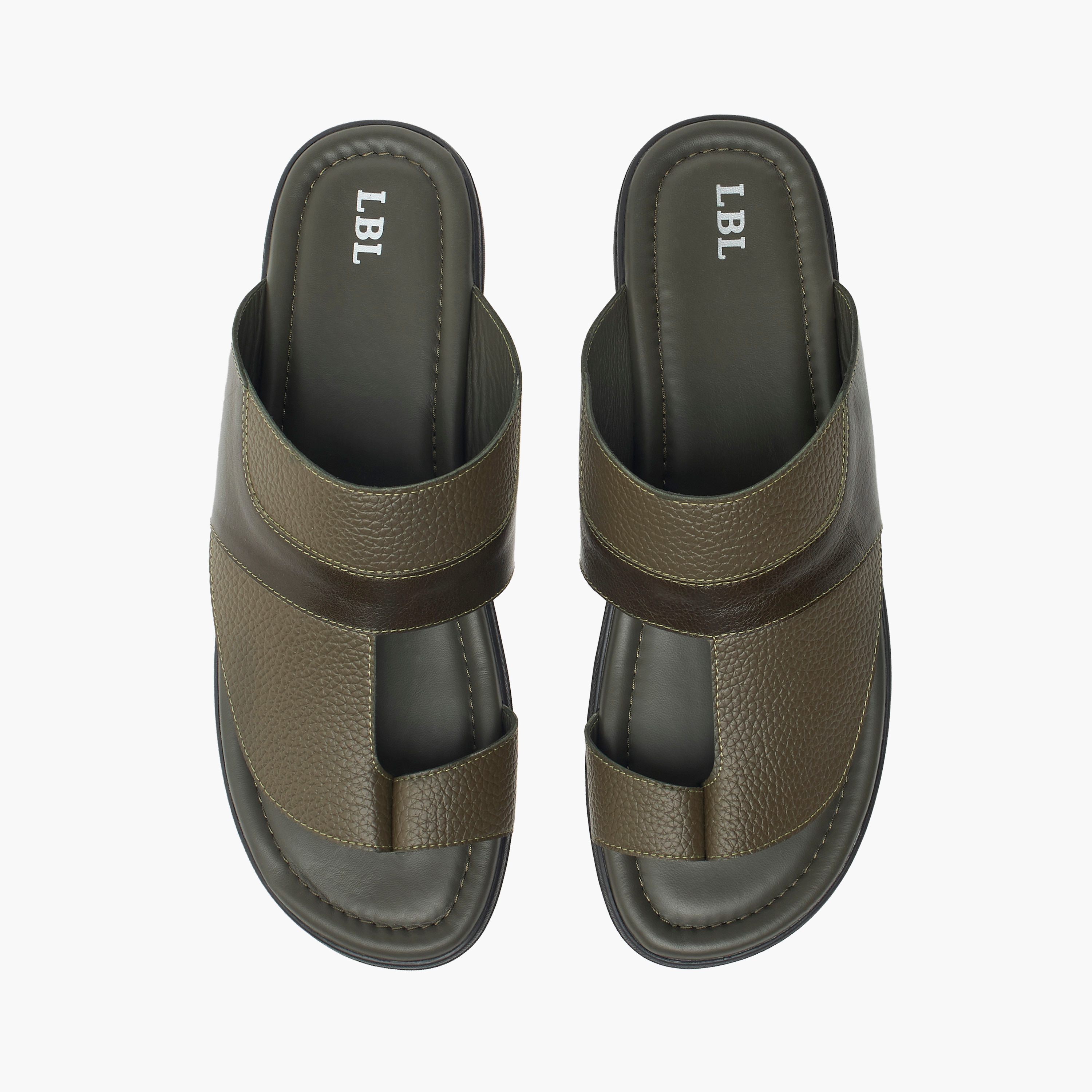 LBL by Shoexpress Textured Slip-On Arabic Sandals-cpmen-footwear-sandals-image-1