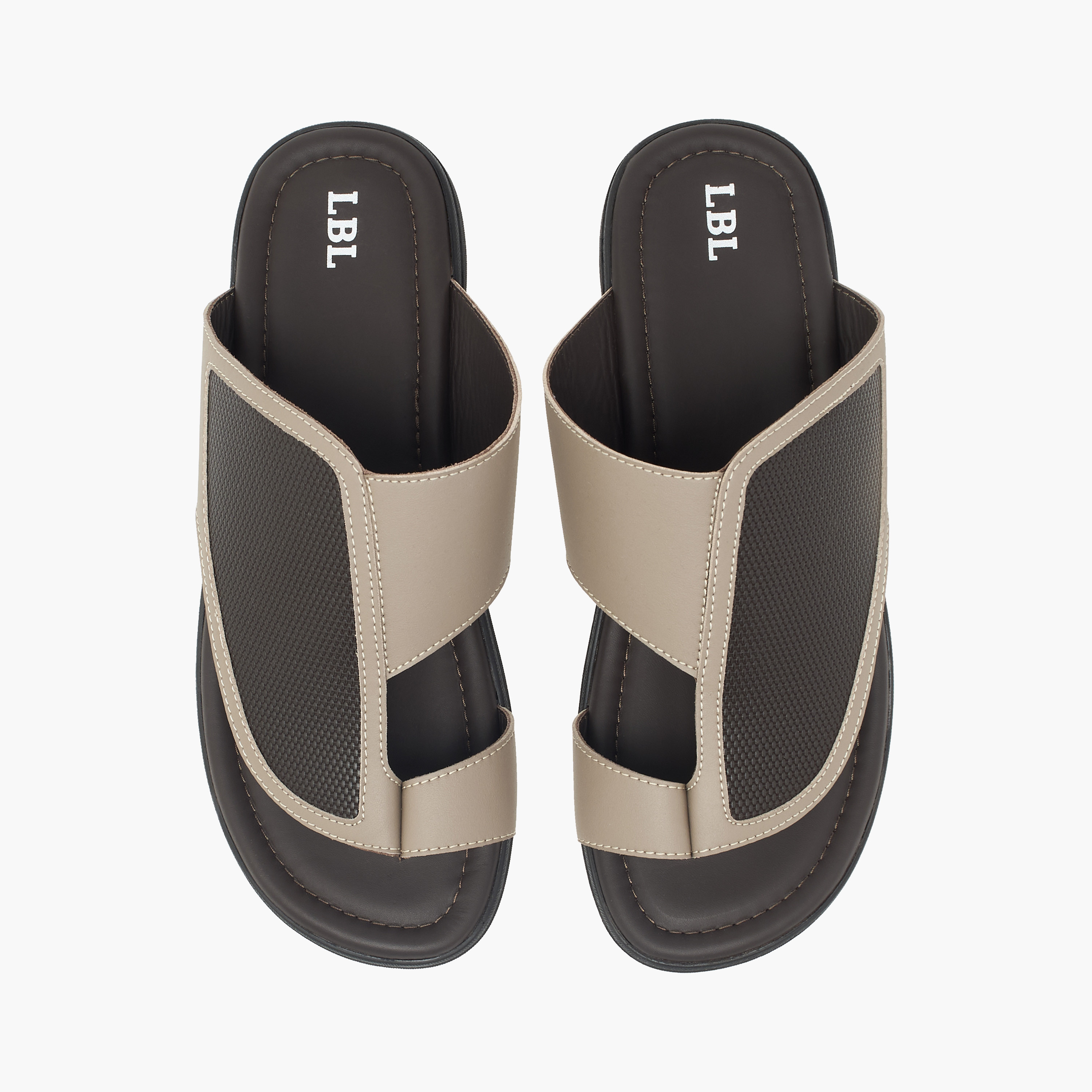 LBL by Shoexpress Colourblock Slip-On Arabic Sandals-cpmen-footwear-sandals-image-1