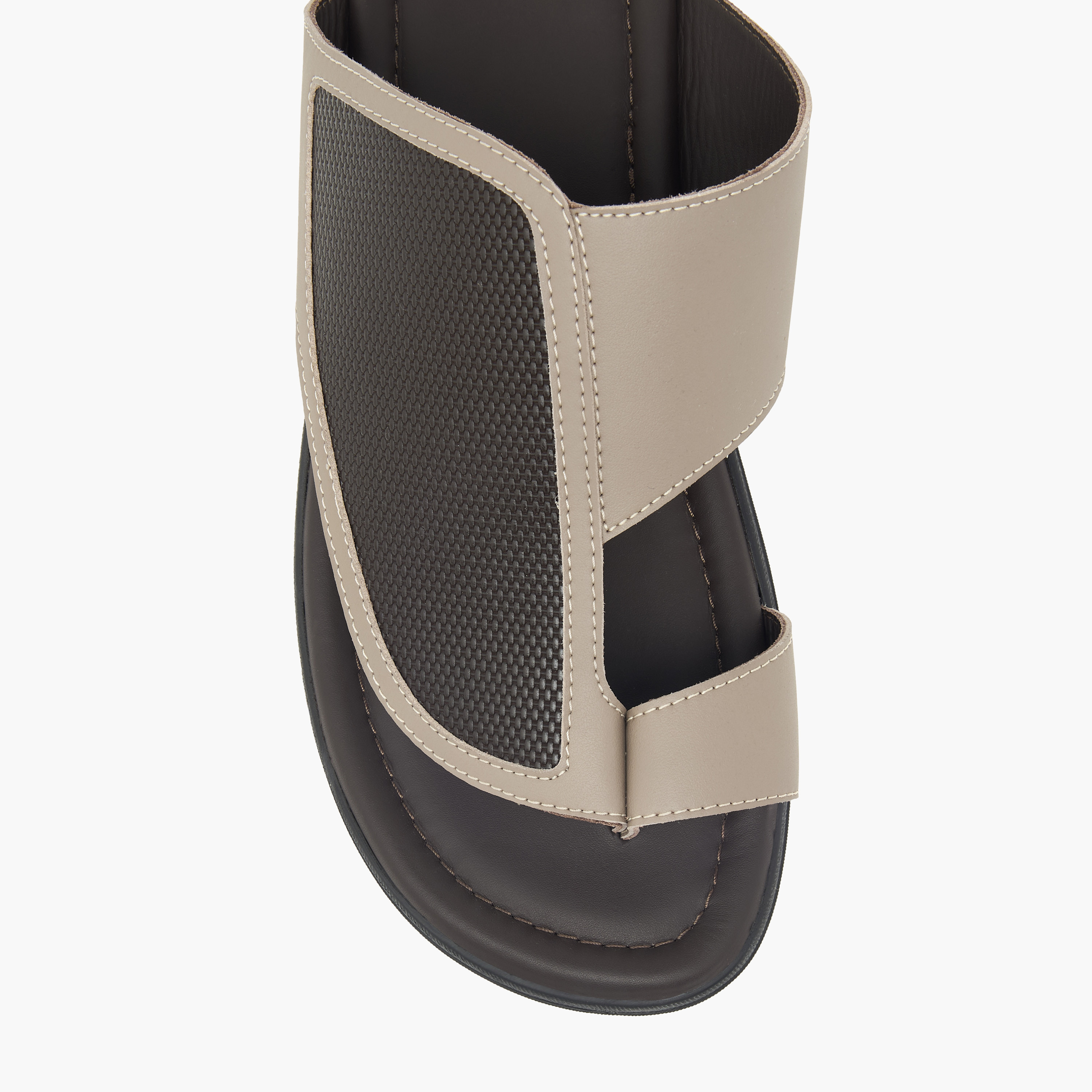 LBL by Shoexpress Colourblock Slip-On Arabic Sandals-cpmen-footwear-sandals-image-3