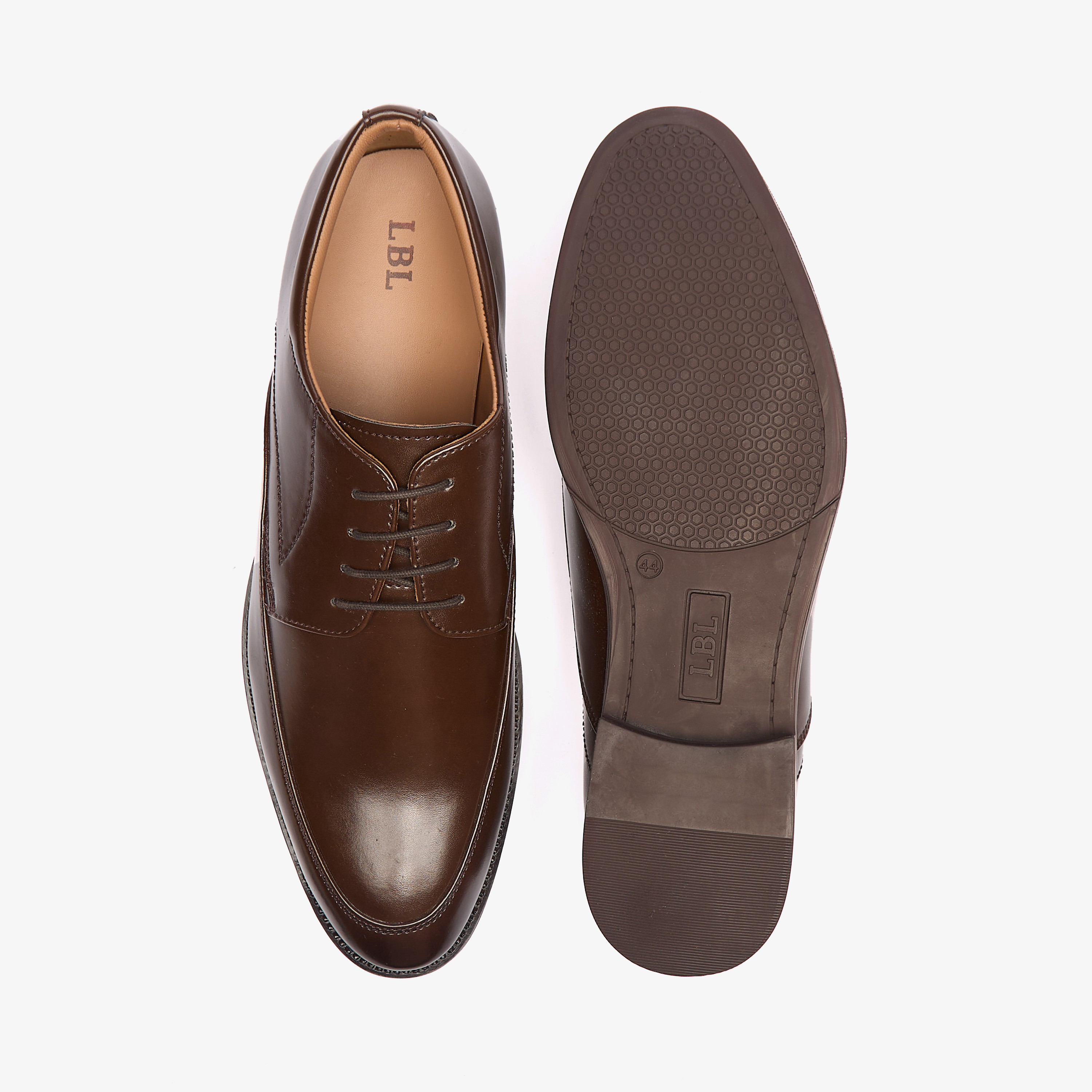 LBL by Shoexpress Solid Lace-Up Derby Shoes-men-shoes-formalshoes-image-4