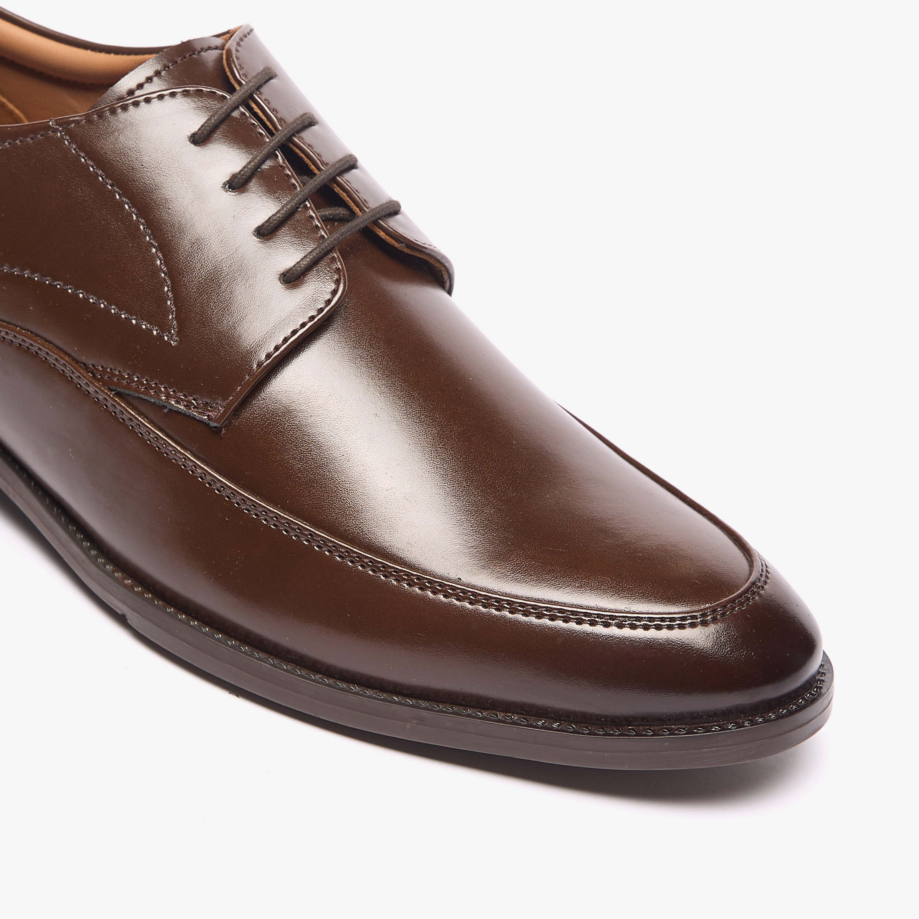 LBL by Shoexpress Solid Lace-Up Derby Shoes-men-shoes-formalshoes-image-5