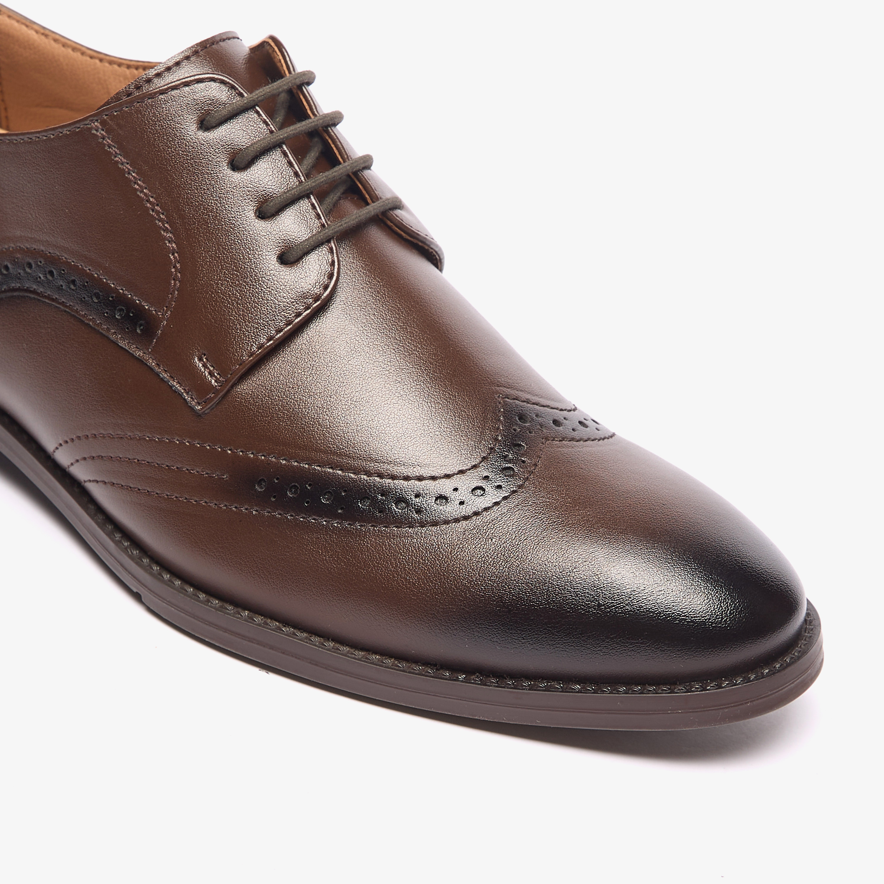 LBL by Shoexpress Perforated Lace-Up Derby Shoes-men-shoes-formalshoes-image-9