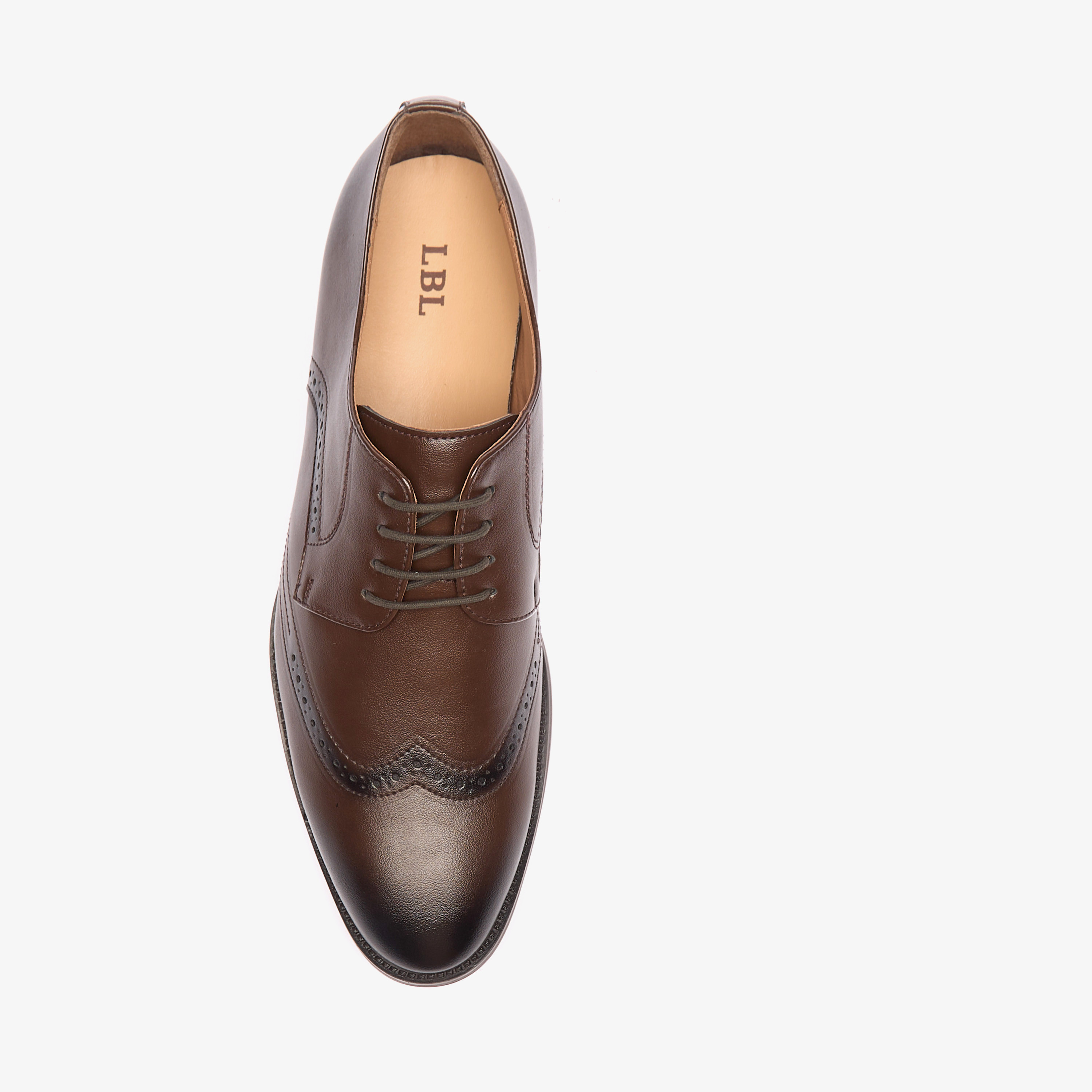 LBL by Shoexpress Perforated Lace-Up Derby Shoes-men-shoes-formalshoes-image-10