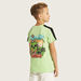Minecraft Graphic Print Crew Neck T-shirt with Short Sleeves-T Shirts-thumbnail-3