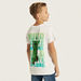Minecraft Printed Crew Neck T-shirt with Short Sleeves-T Shirts-thumbnail-3