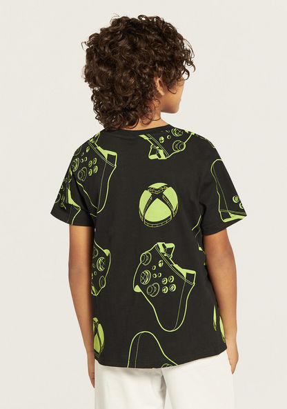 Xbox All-Over Print T-shirt with Crew Neck and Short Sleeves-T Shirts-image-3