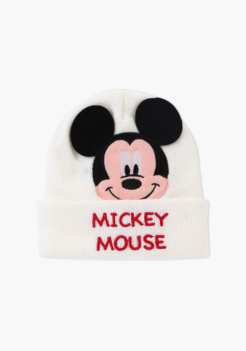 Mickey Mouse Applique Detail Beanie-Caps-image-0