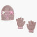 Minnie Mouse Embroidered Beanie Cap and Gloves-Caps-thumbnail-0