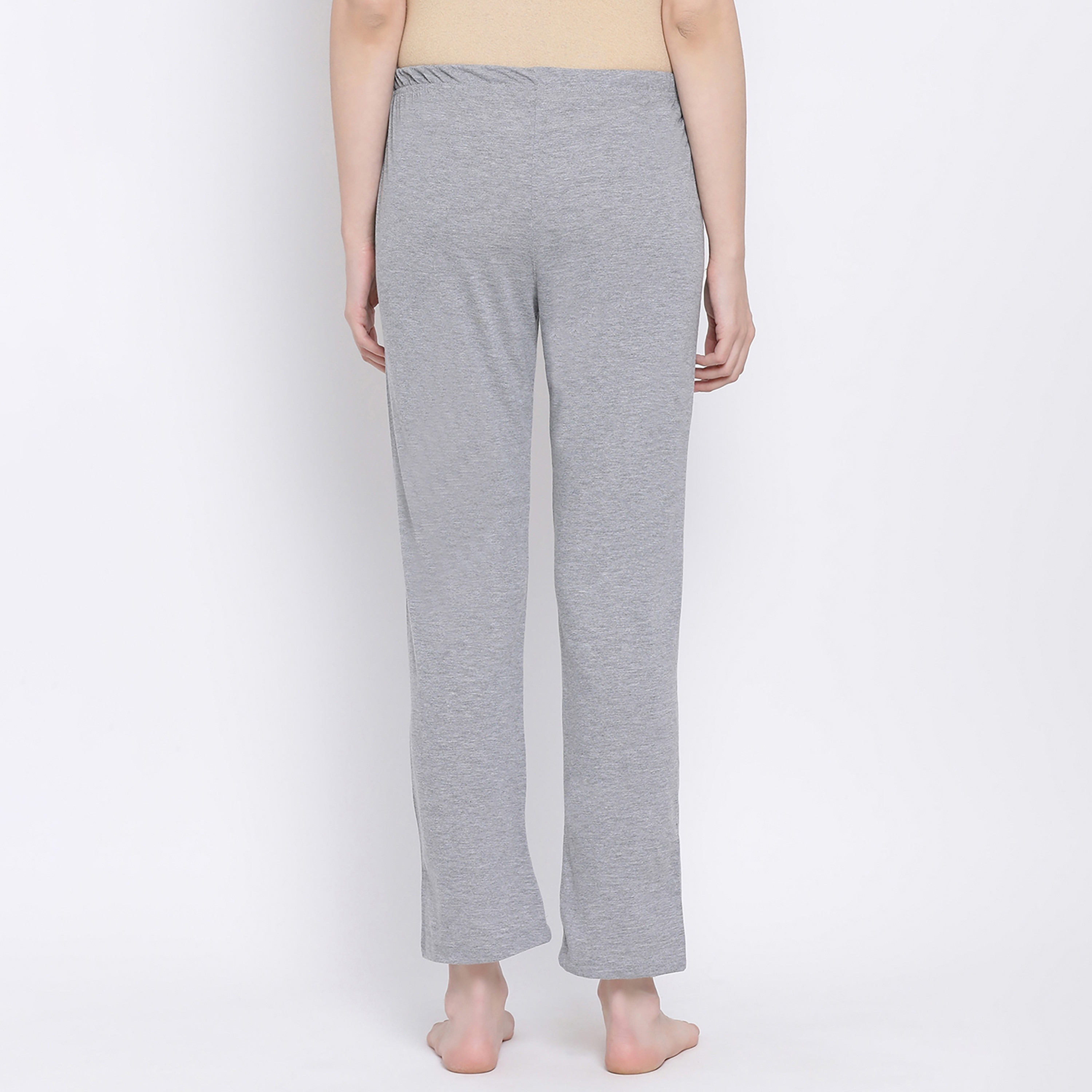 Clovia Elastic Waistband Women's Pyjama in Grey - Cotton Rich-women-clothing-nightwear-pyjamas-bottoms-image-5