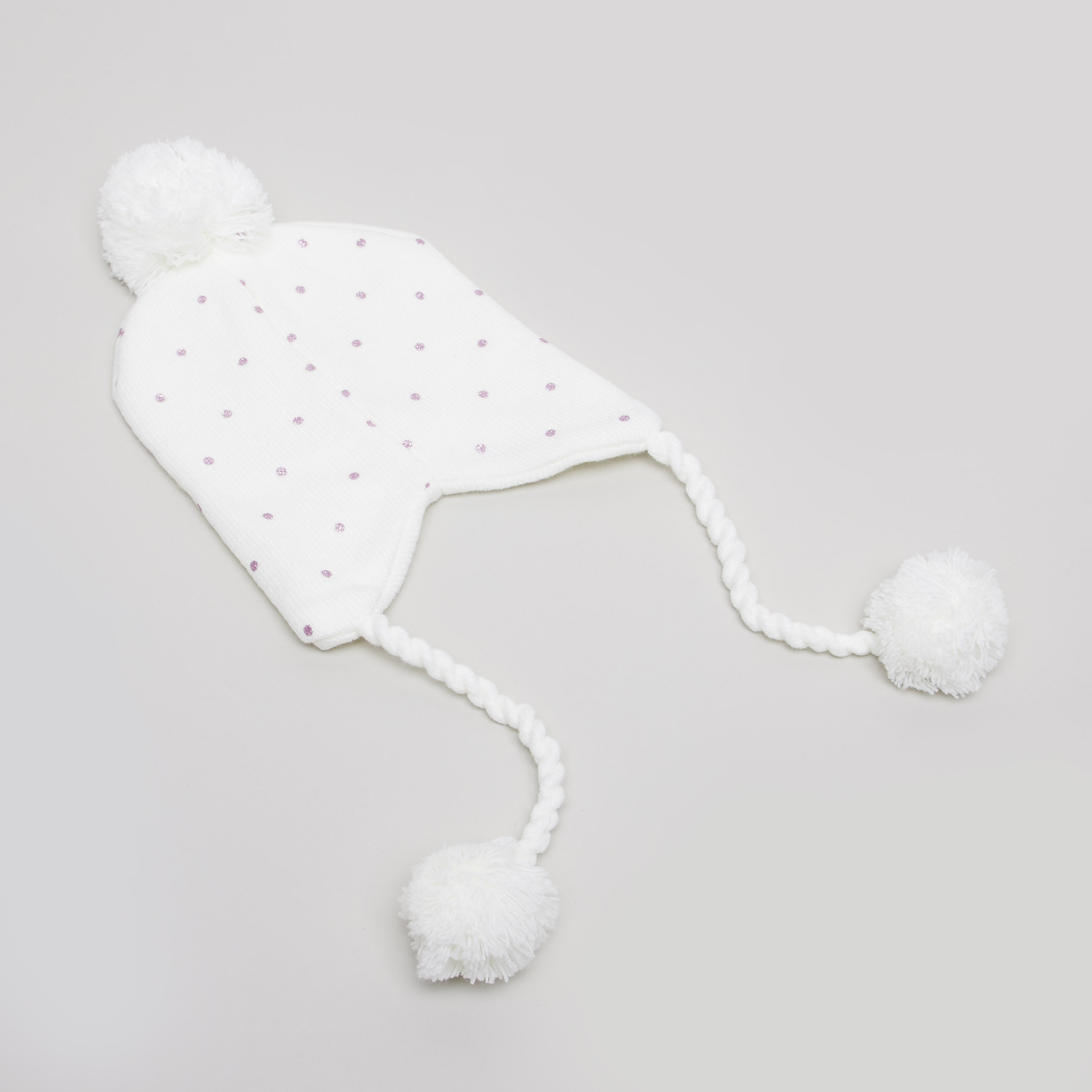 Disney Marie Applique Cap with Tie Ups and Pom Pom-baby-girls-accessories-caps-image-4