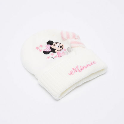 Minnie Mouse Embroidered Beanie Cap