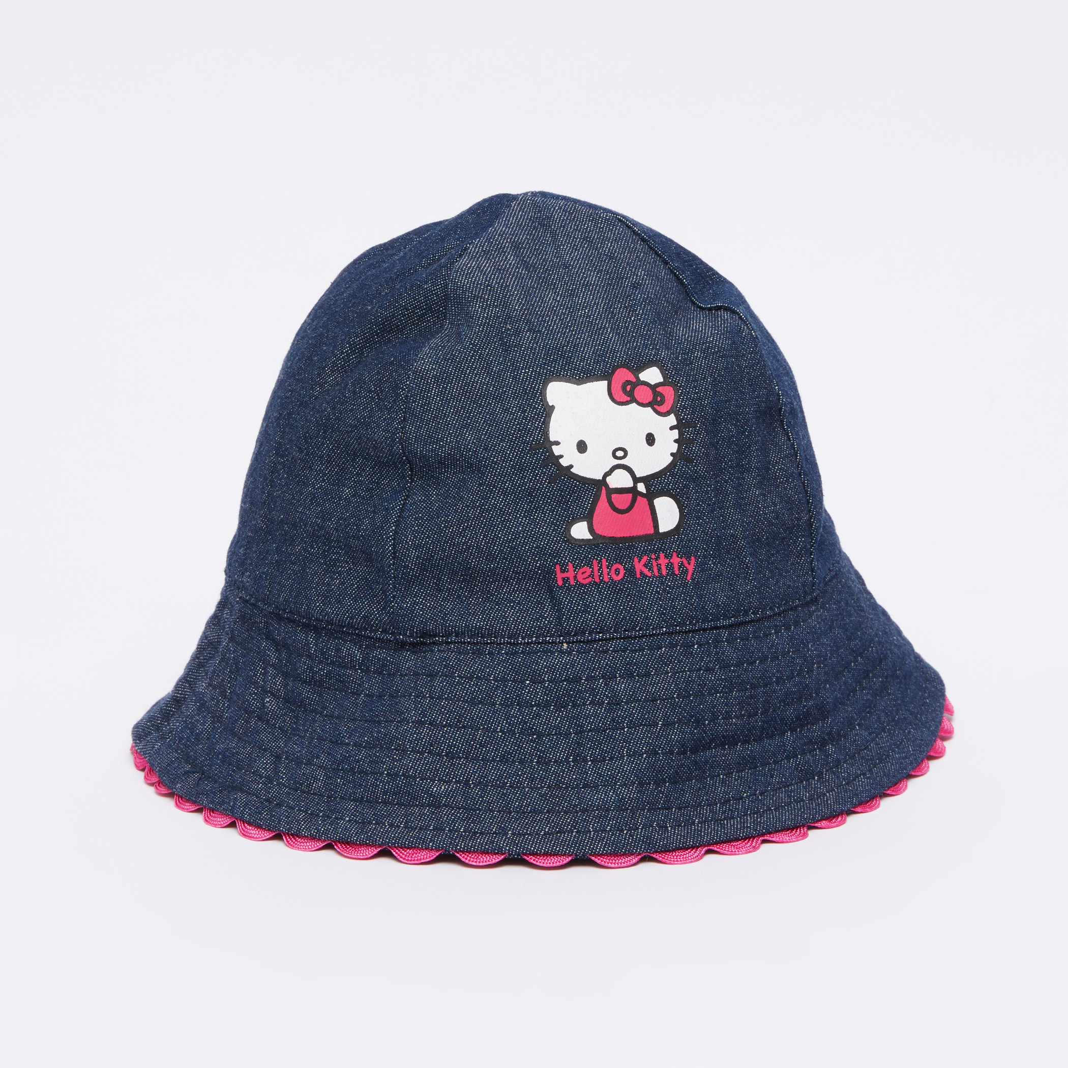 قبعة بوكيت من قماش الدنيم بطبعات هالو كيتي-baby-girls-accessories-caps-image-1