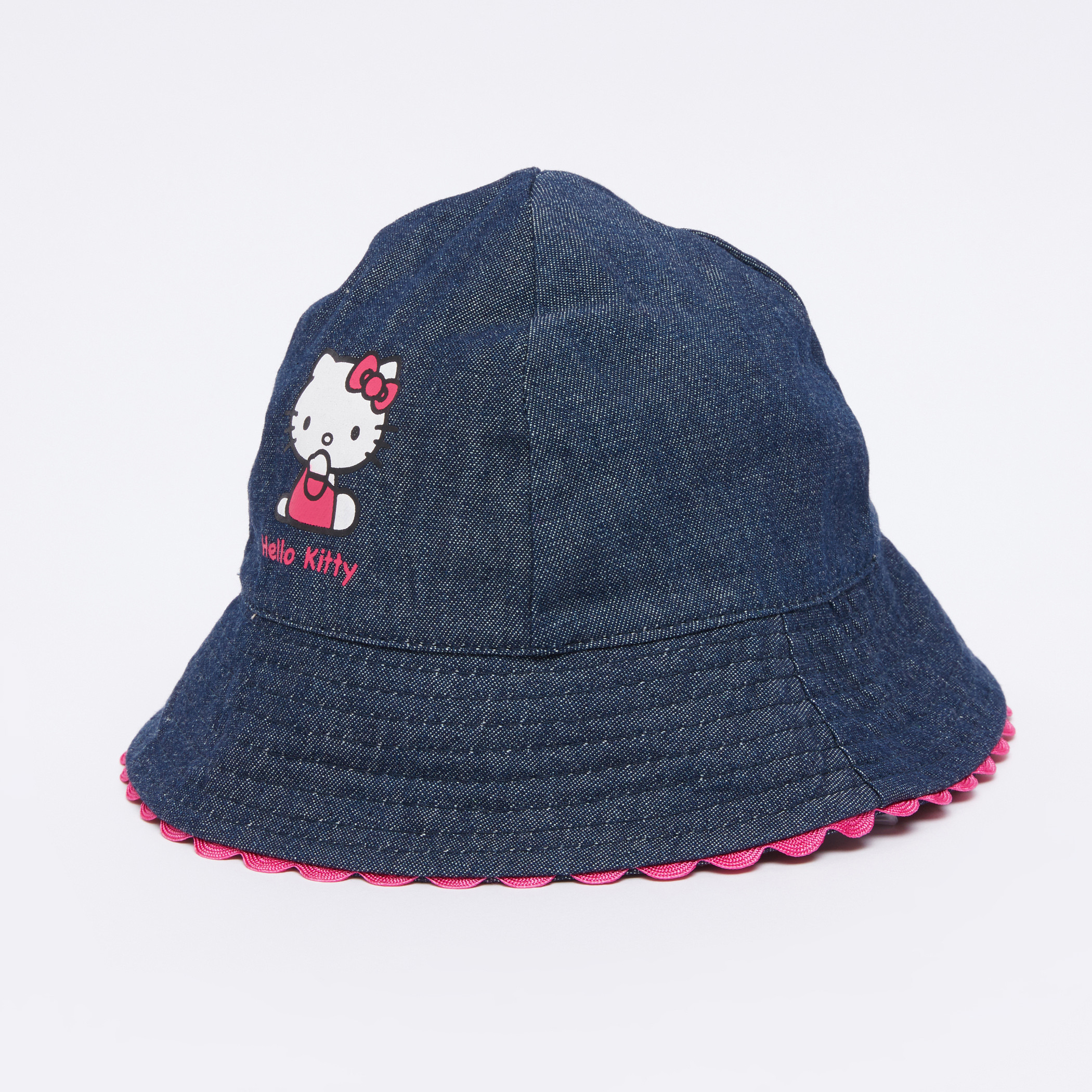 قبعة بوكيت من قماش الدنيم بطبعات هالو كيتي-baby-girls-accessories-caps-image-2