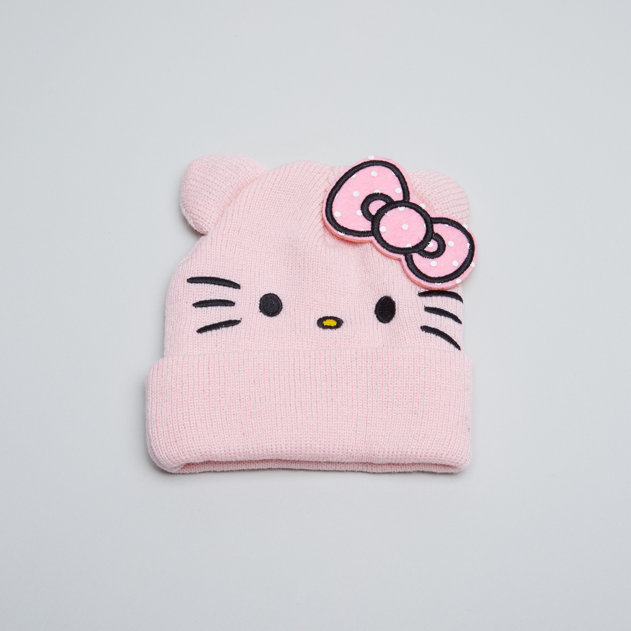 Hello Kitty Applique Detail Cap-baby-girls-clothing-winterwear-winteraccessories-image-1