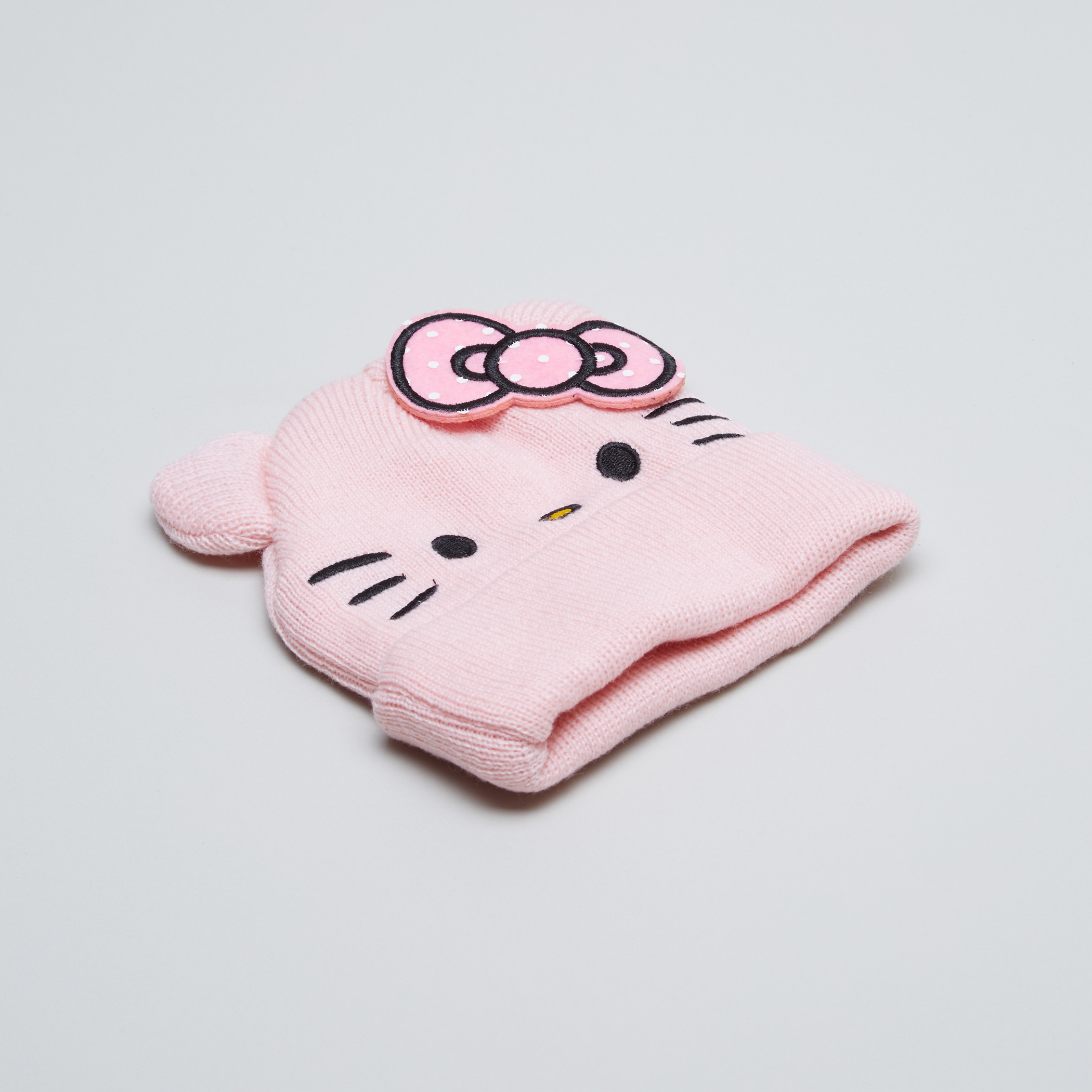 Hello Kitty Applique Detail Cap-baby-girls-clothing-winterwear-winteraccessories-image-4
