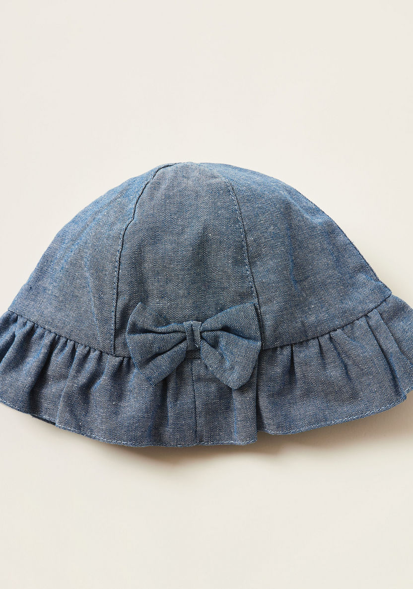 Juniors Bucket Hat with Bow Accent-Caps-image-0