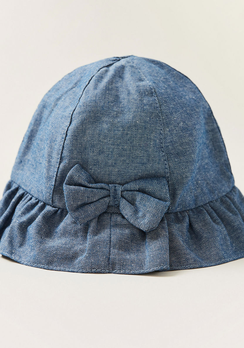 Juniors Bucket Hat with Bow Accent-Caps-image-2