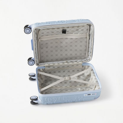 Elle Textured Hardcase Trolley Bag with Retractable Handle