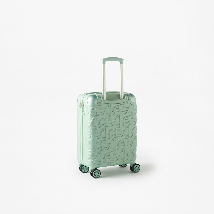 Elle Textured Hardcase Luggage Trolley Bag with Retractable Handle-Luggage-image-2