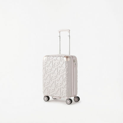 Elle Textured Hardcase Trolley Bag with Retractable Handle-Luggage-image-1
