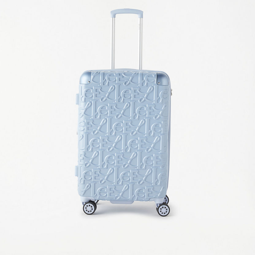 Elle Textured Hardcase Luggage Trolley Bag with Retractable Handle-Luggage-image-0
