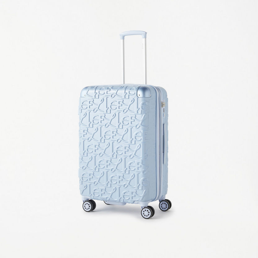 Elle Textured Hardcase Luggage Trolley Bag with Retractable Handle-Luggage-image-1