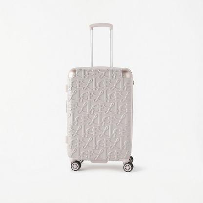 Elle Textured Hardcase Trolley Bag with Retractable Handle