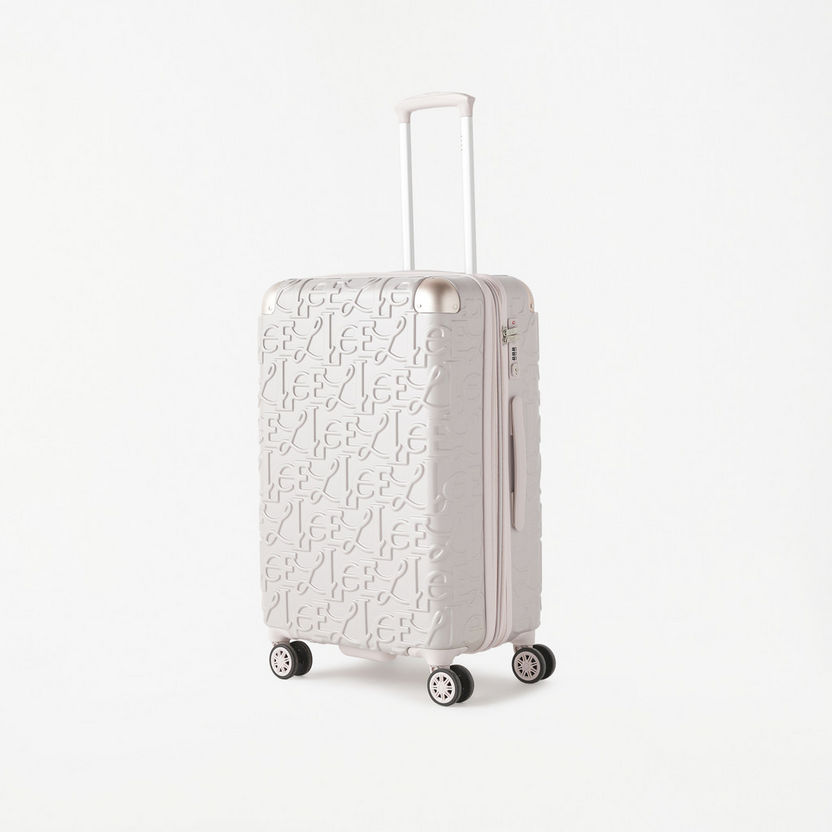 Elle Textured Hardcase Luggage Trolley Bag with Retractable Handle-Luggage-image-1