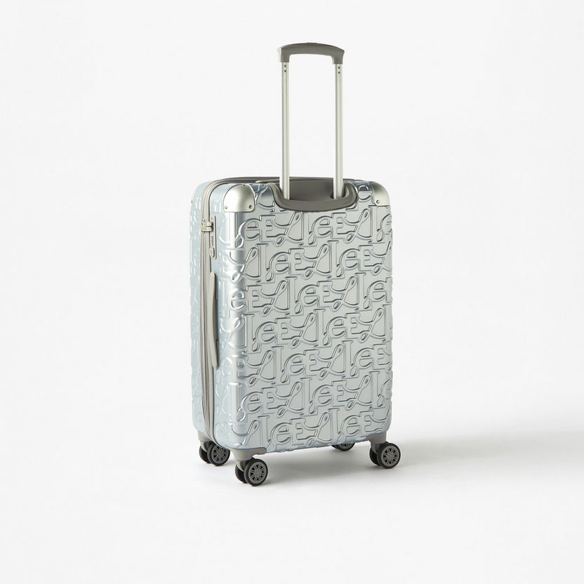 Elle Textured Hardcase Luggage Trolley Bag with Retractable Handle-Luggage-image-2