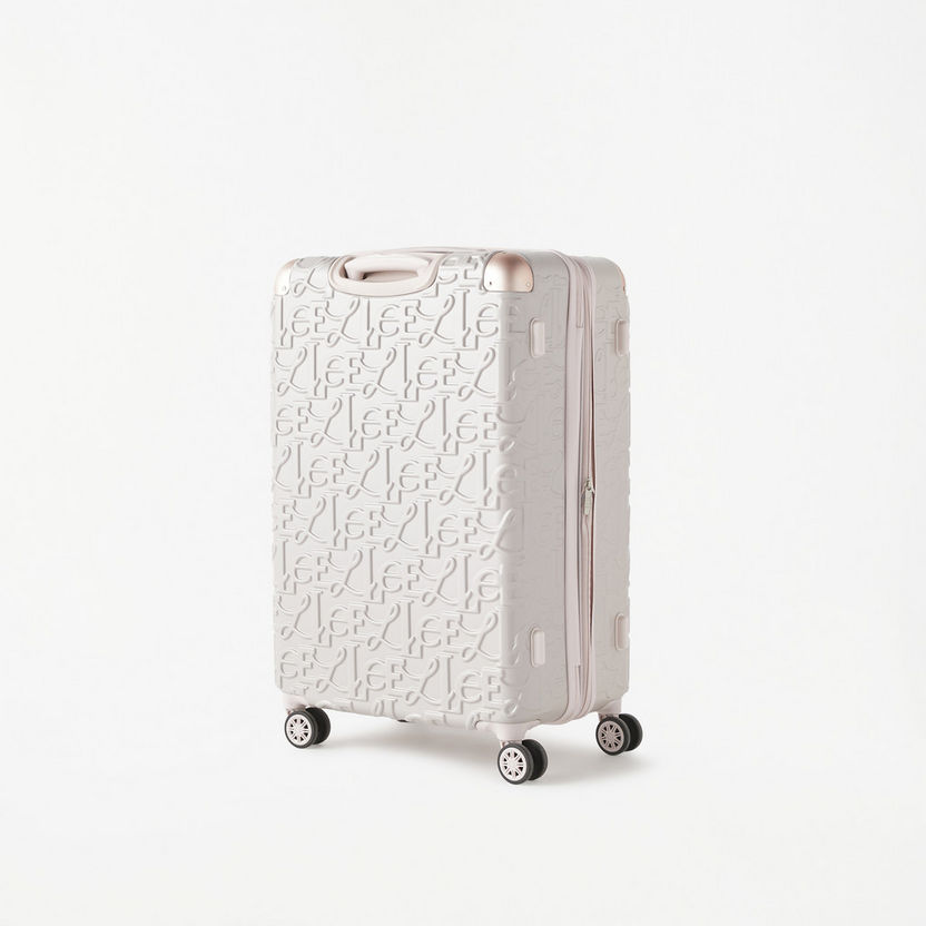 Elle Textured Hardcase Luggage Trolley Bag with Retractable Handle-Luggage-image-3