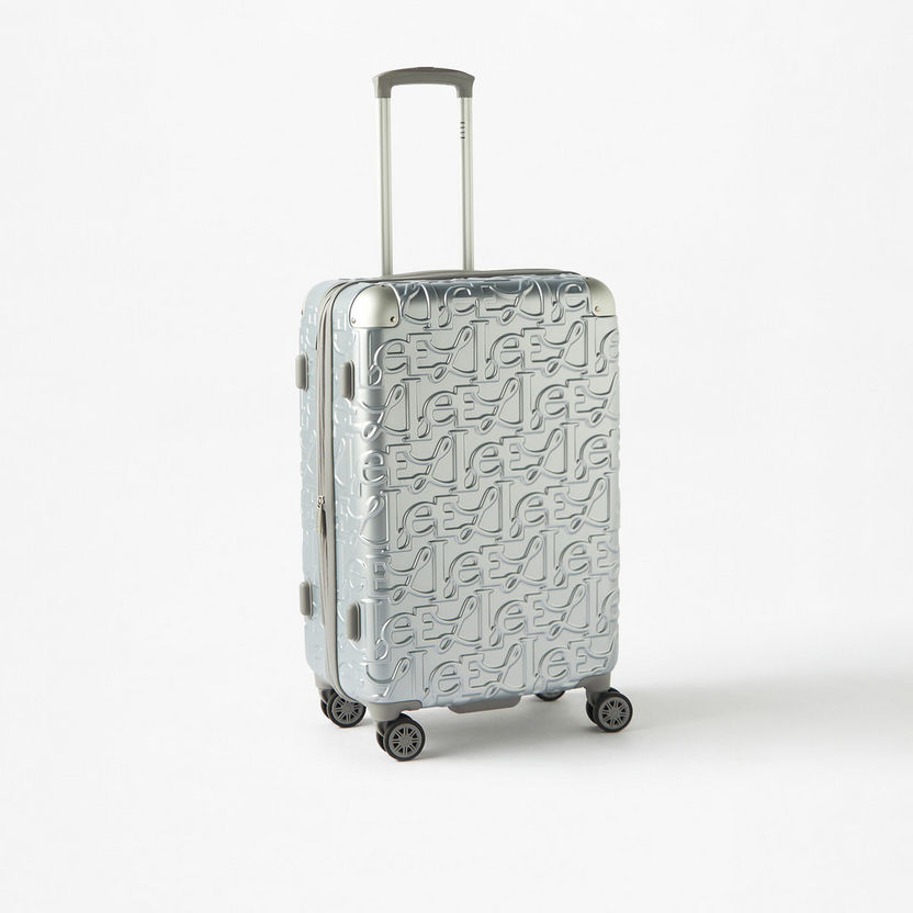 Elle Textured Hardcase Luggage Trolley Bag with Retractable Handle-Luggage-image-0