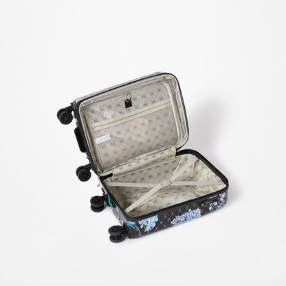 Elle Printed Hardcase Trolley with Retractable Handle and Wheels-Luggage-image-4