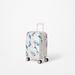 Elle Floral Print Hardcase Luggage Trolley with Retractable Handle and Wheels-Luggage-thumbnailMobile-1