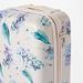 Elle Floral Print Hardcase Luggage Trolley with Retractable Handle and Wheels-Luggage-thumbnailMobile-2