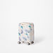 Elle Floral Print Hardcase Luggage Trolley with Retractable Handle and Wheels-Luggage-thumbnailMobile-3